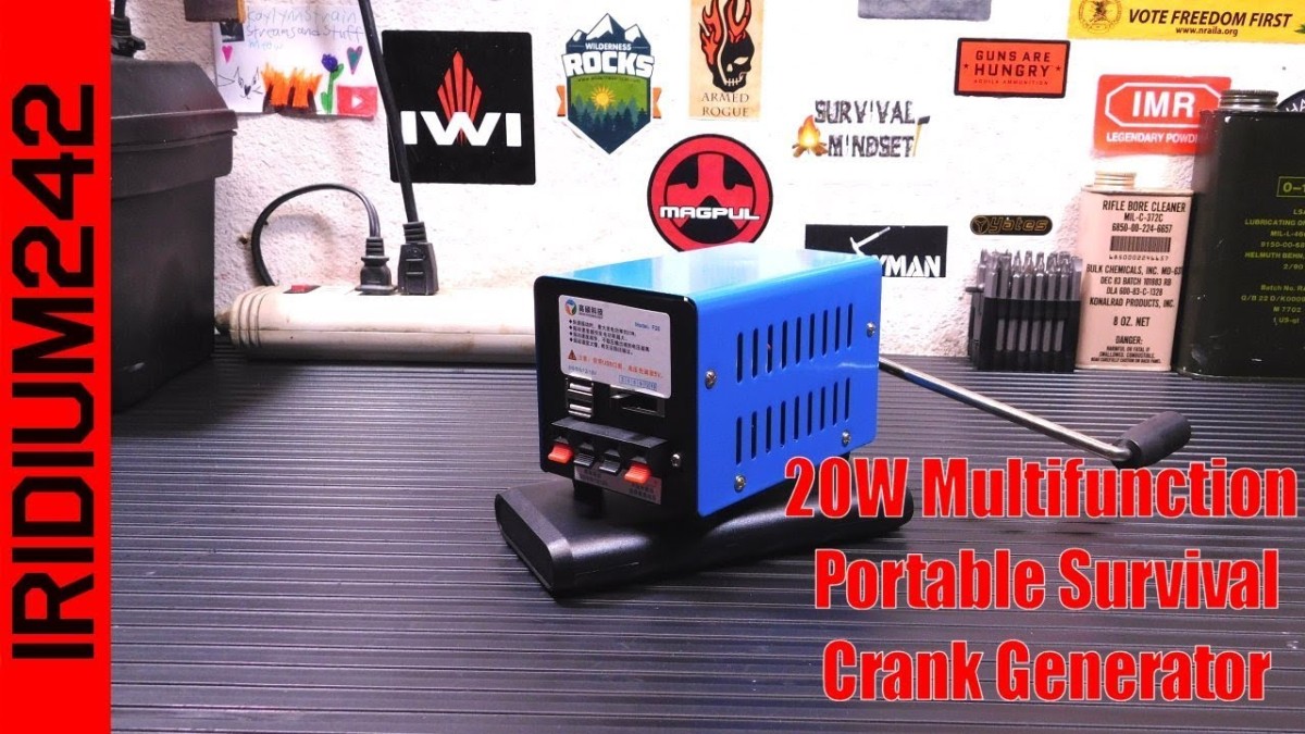 20W Portable Manual Hand Crank Power Supply Generator Review