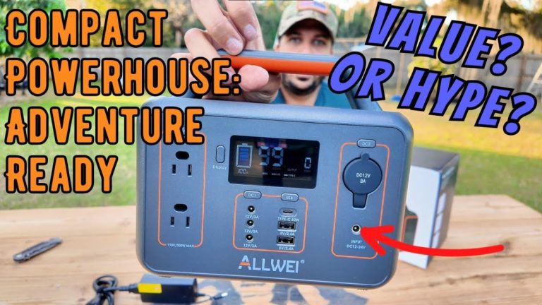 ALLWEI Portable Power Station 300W Pure Sine Wave Review Backup Lithium Battery Review