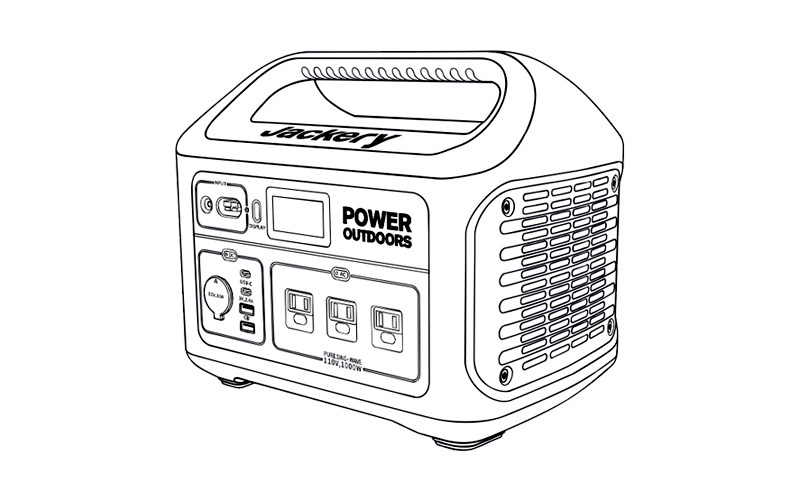 Jackery Explorer 880 Portable Power Station-Product Diagram