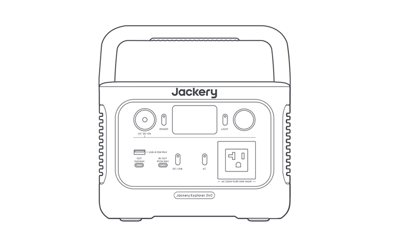 Jackery Explorer 240 v2 Portable Power Station-Product